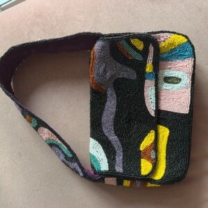 Colorful Beaded Women's Bag
